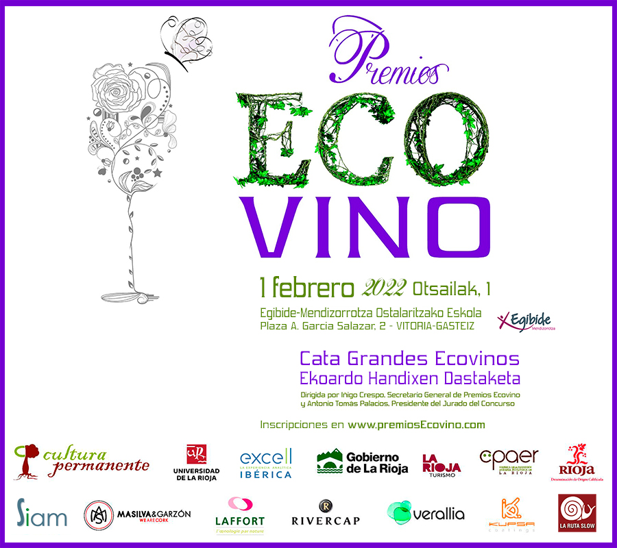 Cartel evento Ecovinos 2021 en Vitoria